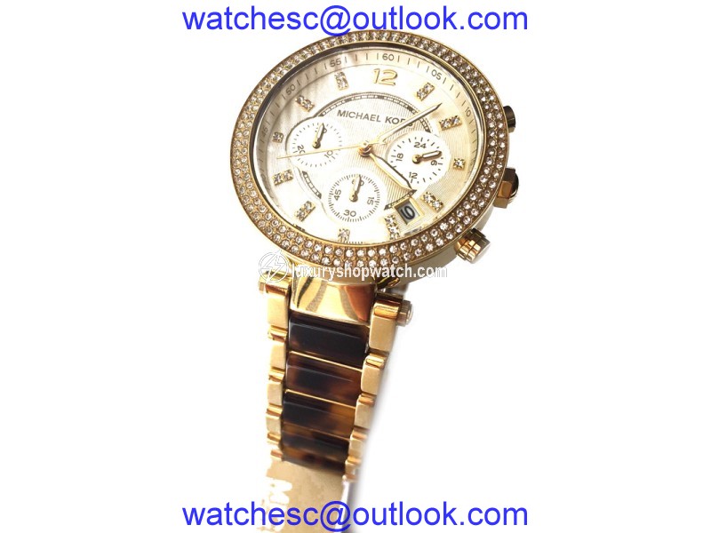 Michael Kors MK5688 Parker 39mm Chronograph Turtoise Watch Michael Kors