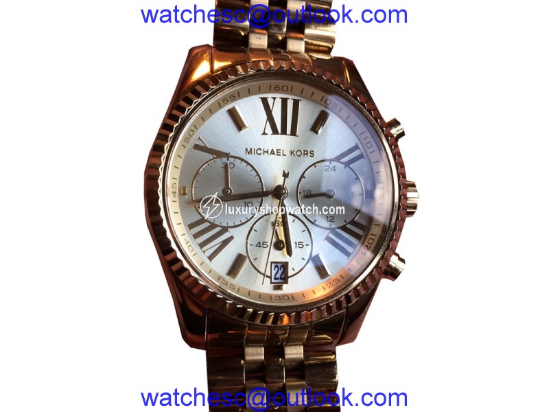 Michael Kors Lexington MK5556 Chronograph Gold Tone Stainless Steel Watch Michael Kors