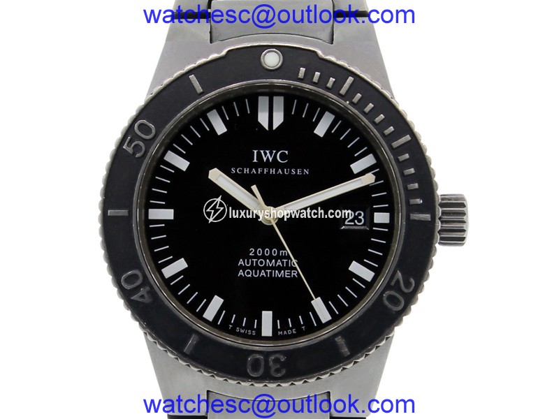 IWC Aquatimer 3536 Titanium Black Dial Automatic 42mm Men's Watch 2000 IWC