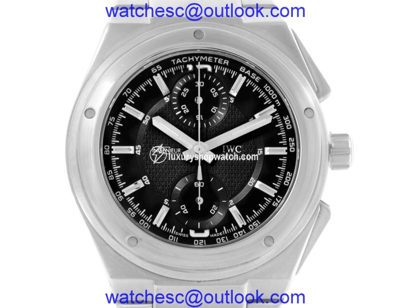 IWC Ingenieur IW372501 Automatic Chronograph Black Dial 42.5mm Mens Watch IWC
