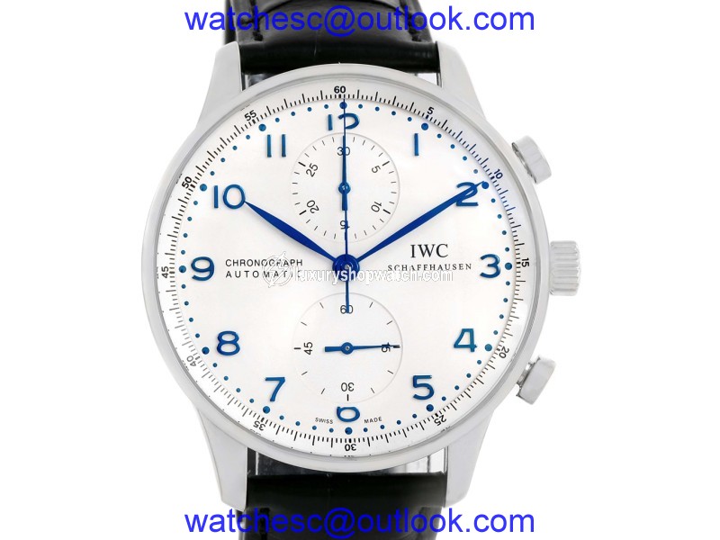 IWC Portuguese IW371417 Chrono Automatic Stainless Steel 40.9mm Mens Watch IWC