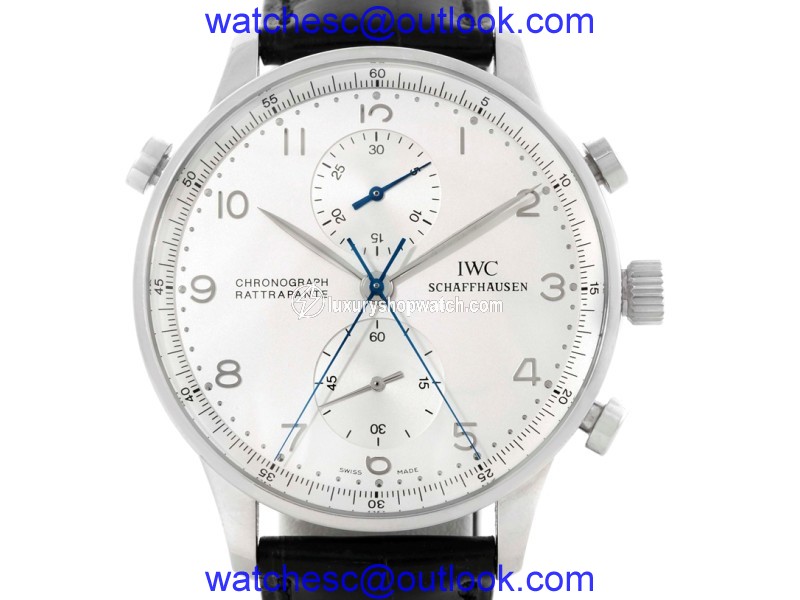 IWC Portuguese IW3712-05 Chrono Rattrapante Platinum 40.9mm Mens Watch IWC