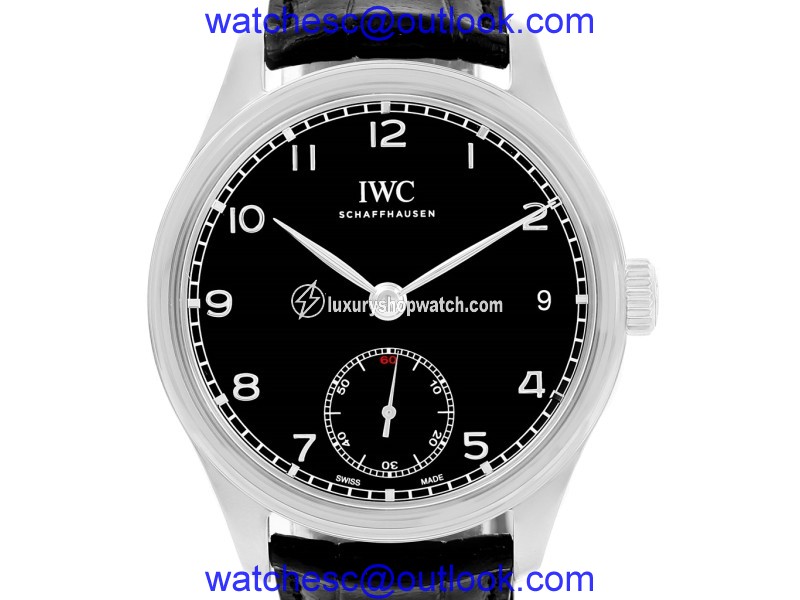 IWC Portuguese IW510202 Stainless Steel Black Dial 43mm Mens Watch IWC