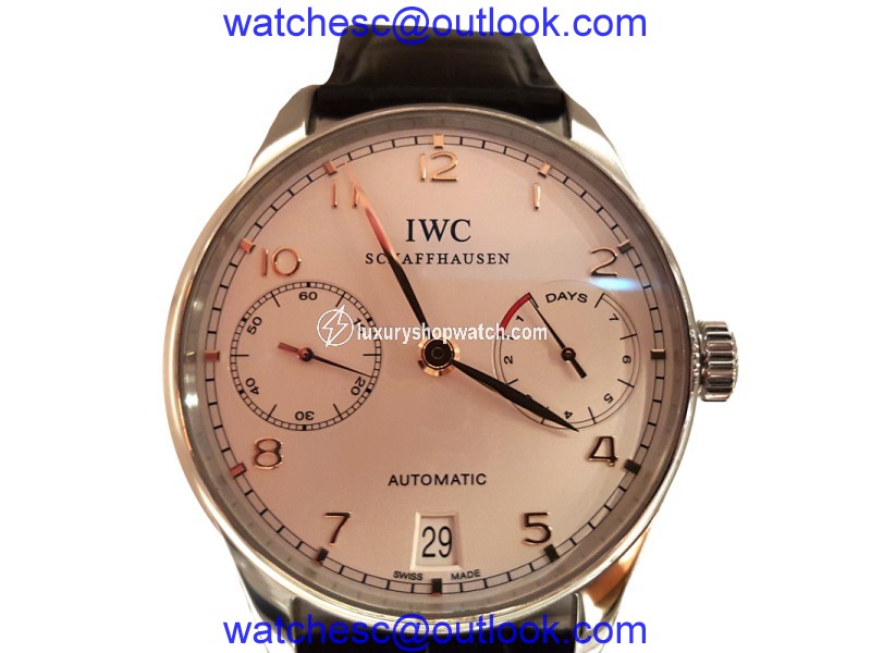 IWC Portugieser IW500704 42.3mm Automatic Black Strap Watch IWC