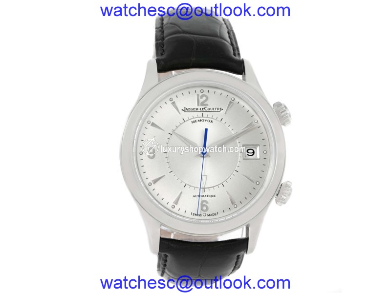 Jaeger Lecoultre Master Memovox 174.8.96 Q1418430 Stainless Steel & Silver Dial 40mm Mens Watch Jaeger Lecoultre