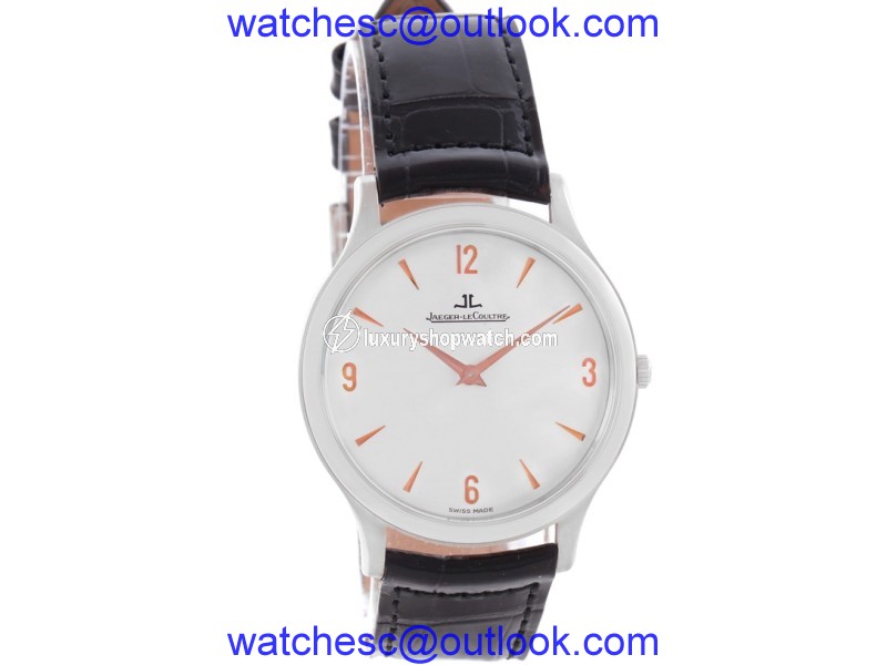 Jaeger Lecoultre Master 145.6.79 Platinum Ultra-Thin & Silver Dial 34mm Mens Watch Jaeger Lecoultre