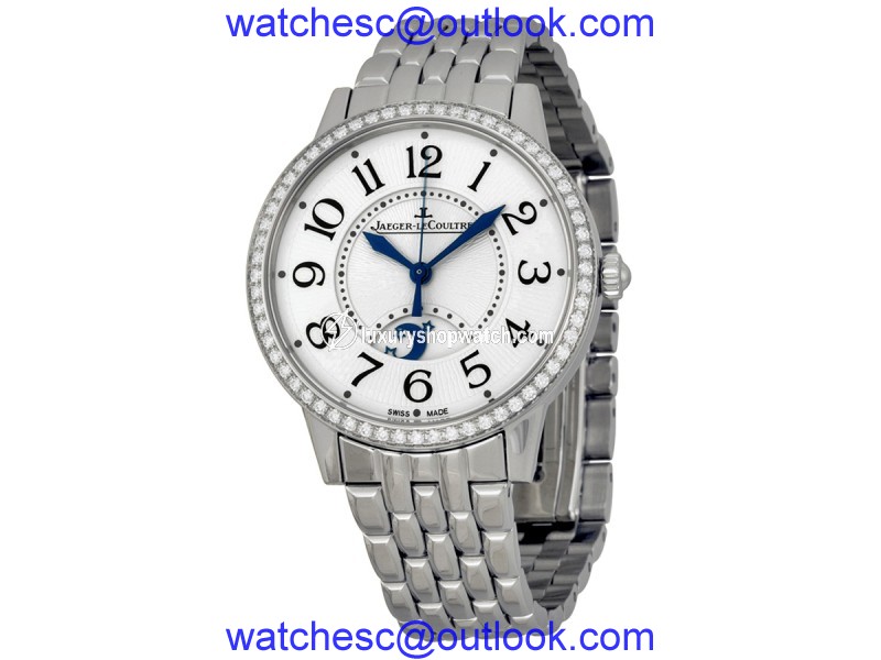 Jaeger Lecoultre Rendez-vous Silver Dial Stainless Steel Diamond Ladies Watch Jaeger Lecoultre
