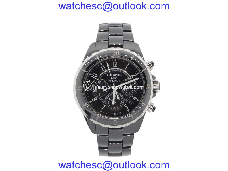 Chanel J12 Black Ceramic 41mm Chronograph Watch Chanel