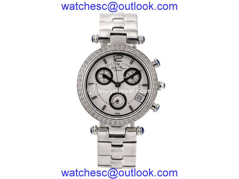 Lucien Piccard Bal A Verdsilles Swiss Quartz Chronograph Watch 27055WHD
