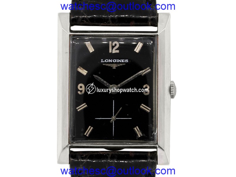 Longines 14K White Gold & Leather Automatic Vintage 25mm Unisex Watch Longines