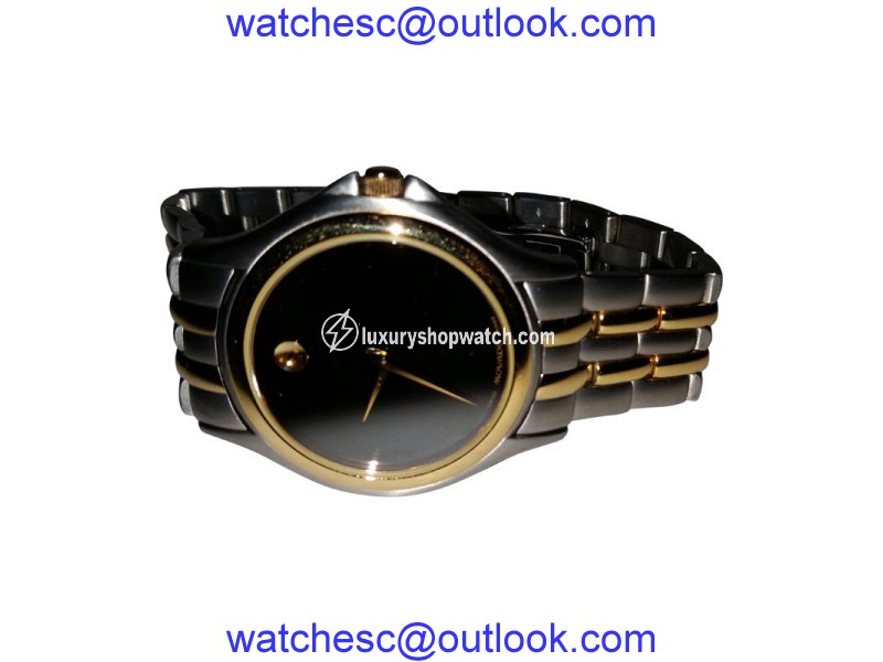 Movado 81-E4-0863 Stainless Steel & Yellow Gold 37mm Watch Movado