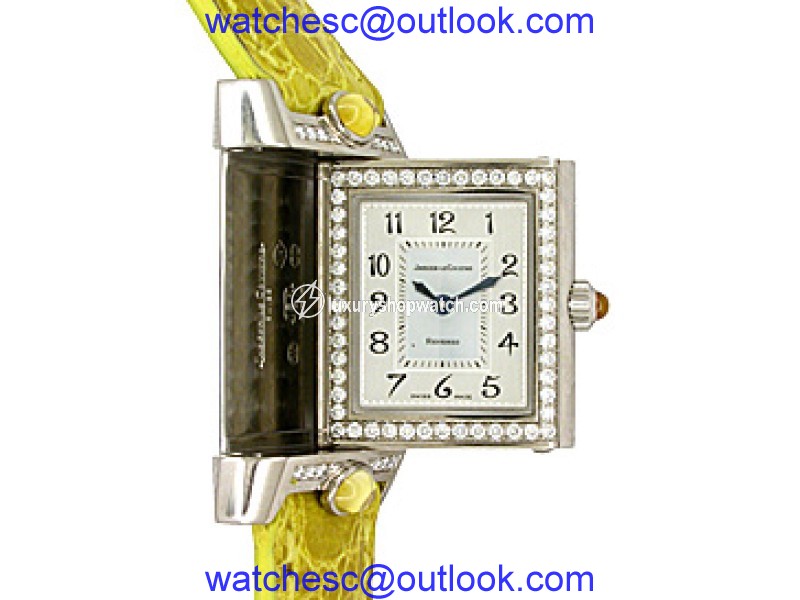 Jaeger-LeCoultre Diamond "Reverso Cabochon" 18K White Gold Womens Watch Jaeger-LeCoultre