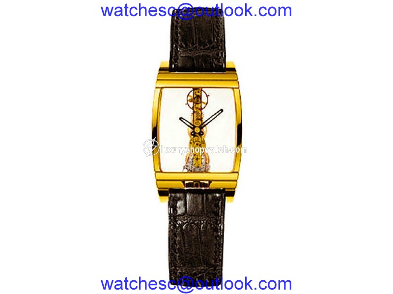 Corum Golden Bridge 18K Yellow Gold Mens Watch Corum