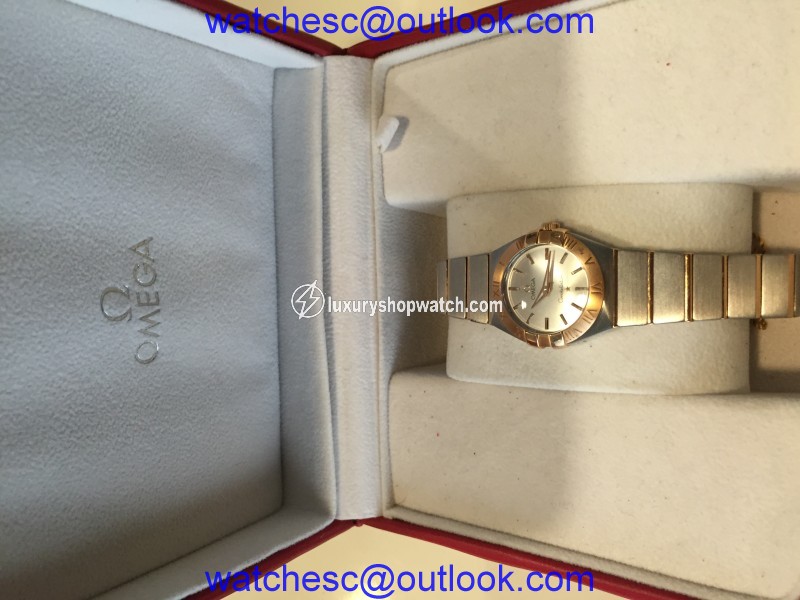 Omega Constellation 12320276005001 18K Rose Gold Stainless Steel 27mm Watch Omega