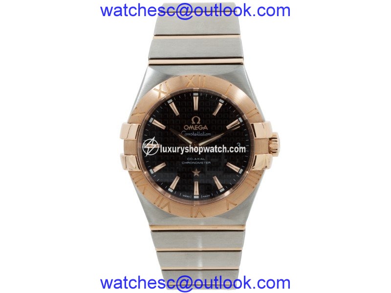 Omega Constellation 123.20.35.20.01.001 Stainless Steel & 18K Rose Gold Mens Watch Omega