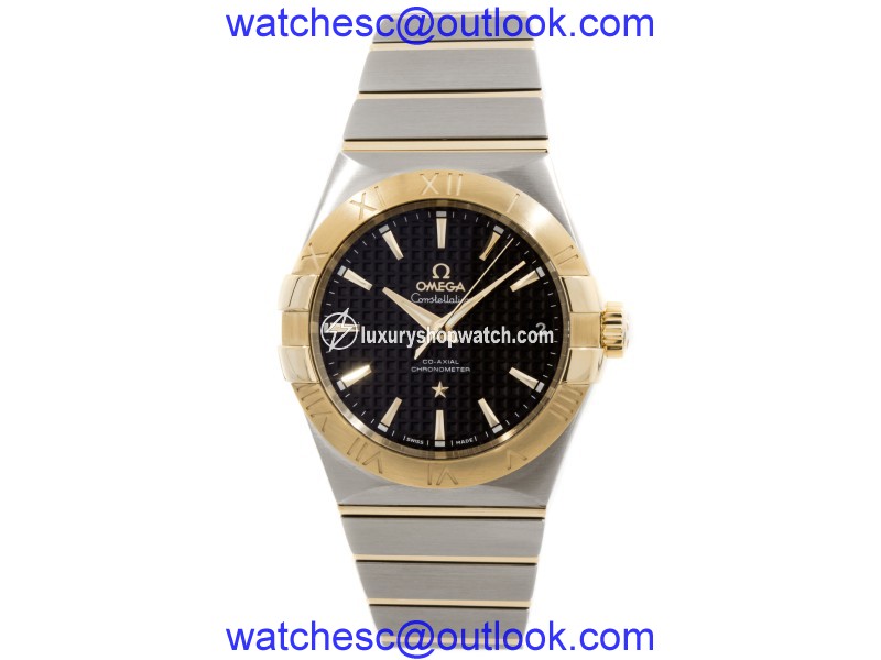 Omega Constellation 123.20.38.21.01.002 Stainless Steel & 18K Yellow Gold Mens Watch Omega