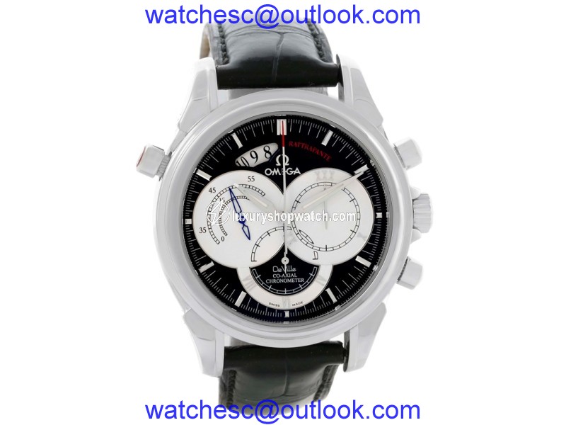 Omega DeVille 4847.50.31 Stainless Steel & Leather Strap Automatic 42mm Mens Watch Omega