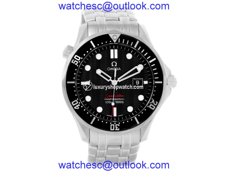 Omega Seamaster 212.30.41.61.01.001 Stainless Steel Black Dial Quartz 41mm Mens Watch Omega