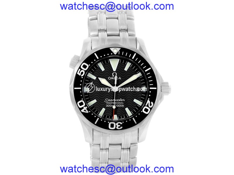 Omega Seamaster 2262.50.00 Stainless Steel & Black Dial 36.25mm Mens Watch Omega
