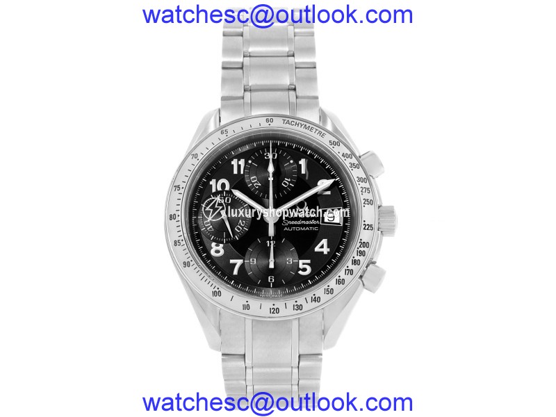 Omega Speedmaster 3513.52.00 Stainless Steel Black Arabic Dial Automatic 39mm Mens Watch Omega