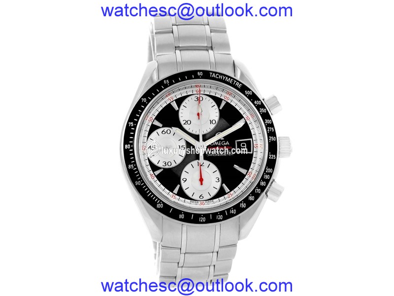 Omega Speedmaster Day Date 3210.51.00 Stainless Steel Black Dial Automatic 40mm Mens Watch Omega