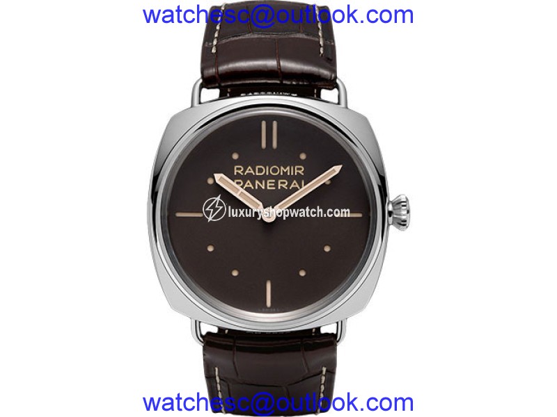 Panerai Radiomir Platinum / Leather Manual 47mm Mens Watch Panerai