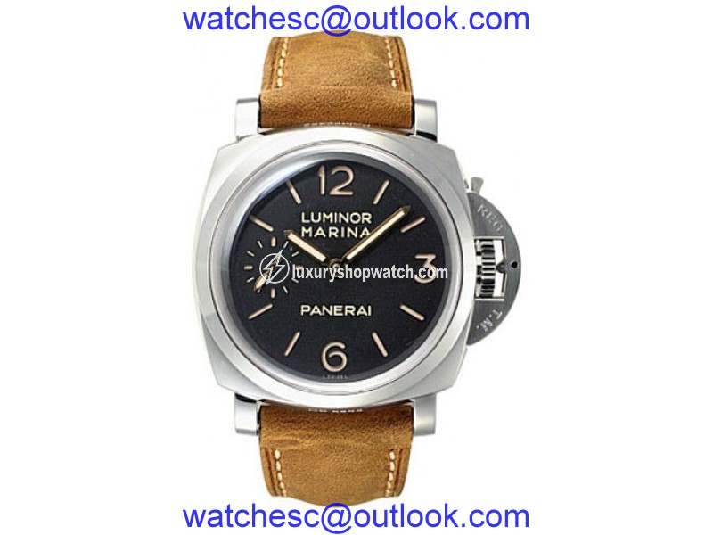 Panerai Luminor Marina PAM00422 Stainless Steel / Leather 47mm Mens Watch Panerai