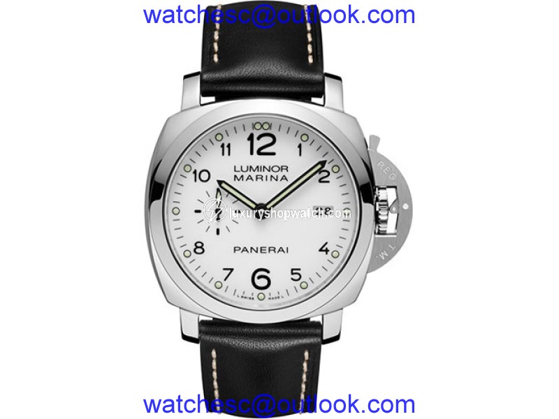 Panerai Luminor Stainless Steel / Leather Automatic 44mm Mens Watch Panerai