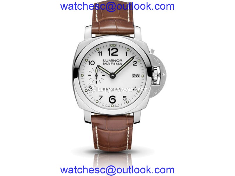 Panerai Luminor PAM00523 Stainless Steel / Leather Automatic 42mm Mens Watch Panerai