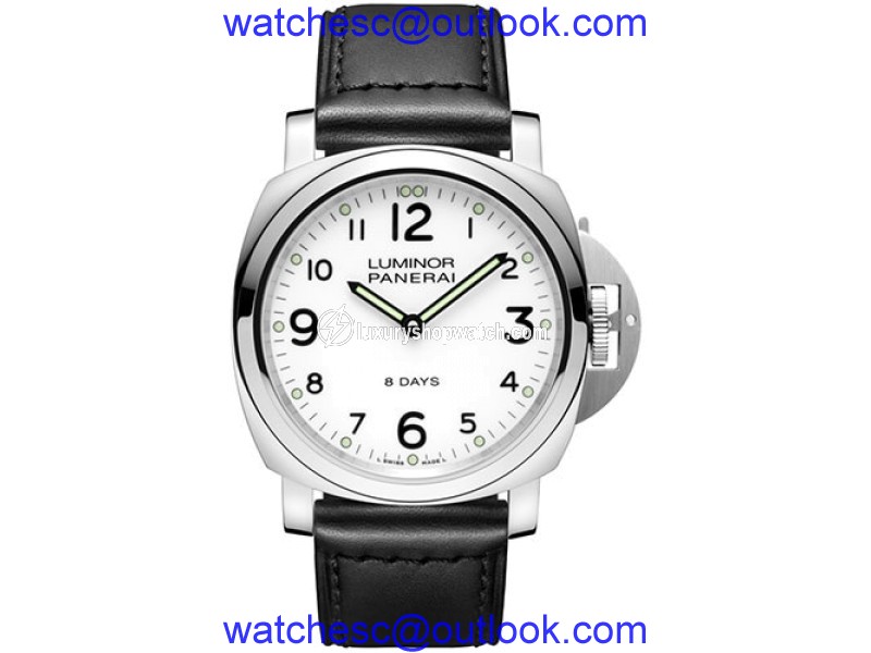 Panerai Luminor Stainless Steel / Leather 44 mm Mens Watch Panerai