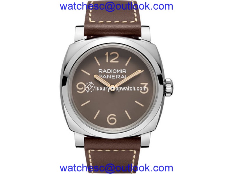 Panerai Radiomir Stainless Steel / Leather Hand Wind 47mm Mens Watch Panerai