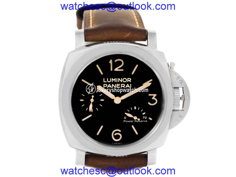 Panerai Luminor PAM00423 Stainless Steel & Black Dial 47mm Mens Watch Panerai