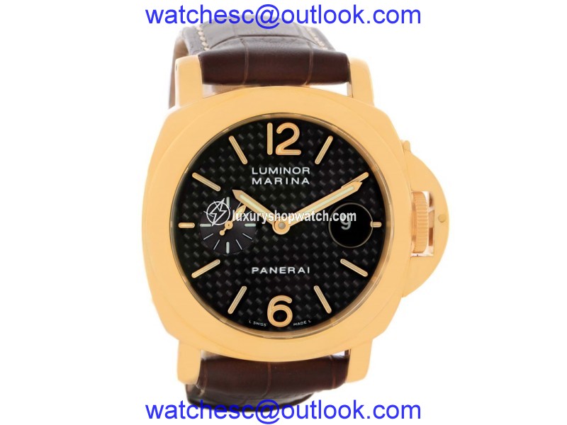 Panerai Luminor Marina PAM00140 18K Yellow Gold Automatic 44mm Mens Watch Panerai