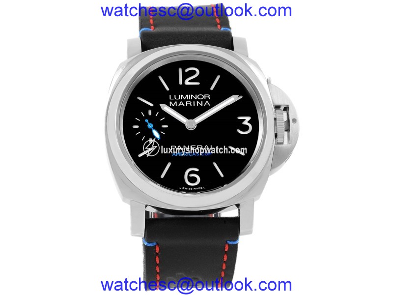 Panerai Luminor PAM00724 Stainless Steel & Leather Manual 44mm Mens Watch Panerai