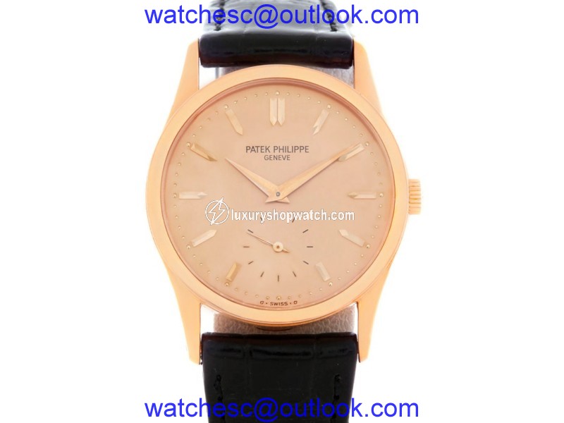 Patek Philippe Calatrava 3796 18K Rose Gold & Rose Dial 30.5mm Mens Watch Patek Philippe