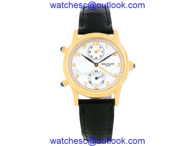 Patek Philippe Calatrava 4864J 18K Yellow Gold & Leather Manual 29mm Womens Watch Patek Philippe