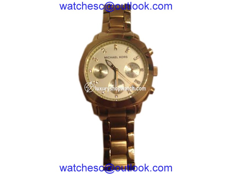 Michael Kors MK5132 Gold-Tone Stainless Steel Chronograph 37mm Watch Michael Kors