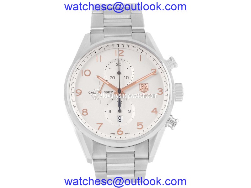 Tag Heuer Carrera CAR2012.BA0796 Stainless Steel & Silver Dial 43mm Mens Watch Tag Heuer