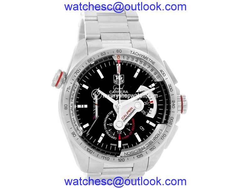 Tag Heuer Grand Carrera CAV5115 Stainless Steel Automatic 43mm Mens Watch Tag Heuer