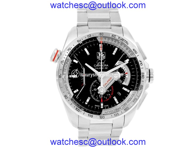 Tag Heuer CAV5115 Grand Carrera Calibre 36 RS Automatic 43mm Mens Watch |Tag Heuer| Buy at TrueFacet