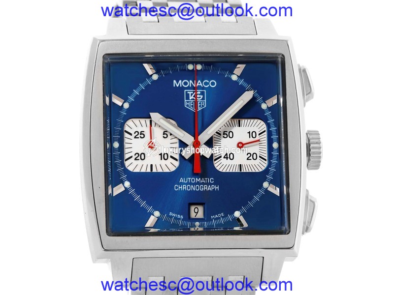 Tag Heuer Monaco CW2113 Stainless Steel Automatic Chronograph 38mm x 38mm Mens Watch|Tag Heuer