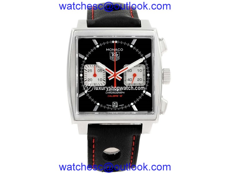 Tag Heuer Monaco Steve CAW2114 Rubber Strap Mens Watch Tag Heuer