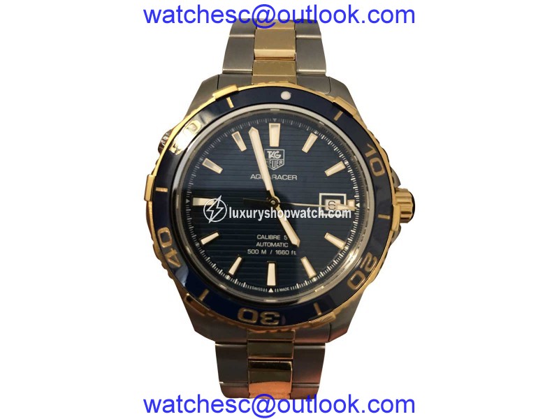 Tag Heuer Aquaracer Stainless Steel and Yellow Gold 40mm Mens Watch Tag Heuer