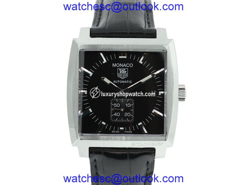Tag Heuer Monaco WW2110 Stainless Steel & Leather 36mm Mens Watch Tag Heuer