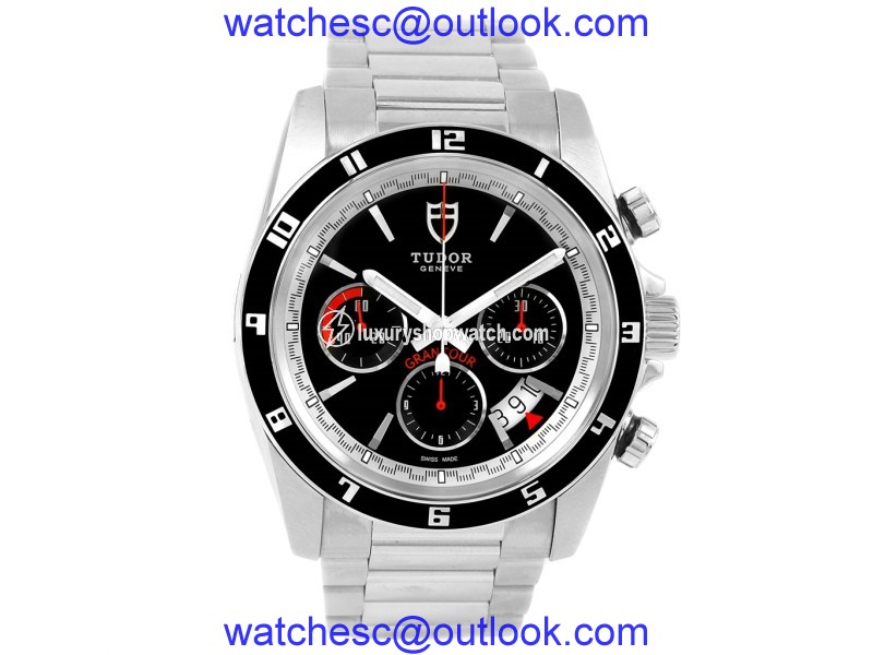 Tudor Grantour 20530N-95730 Stainless Steel Automatic 42mm Mens Watch Tudor