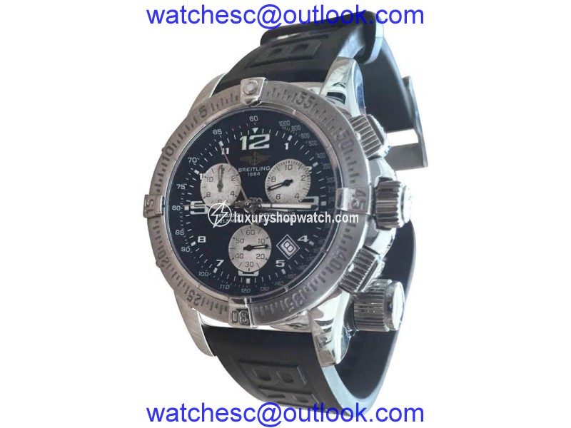 Breitling Emergency Mission A73322 Stainless Steel & Rubber 46mm Watch Breitling