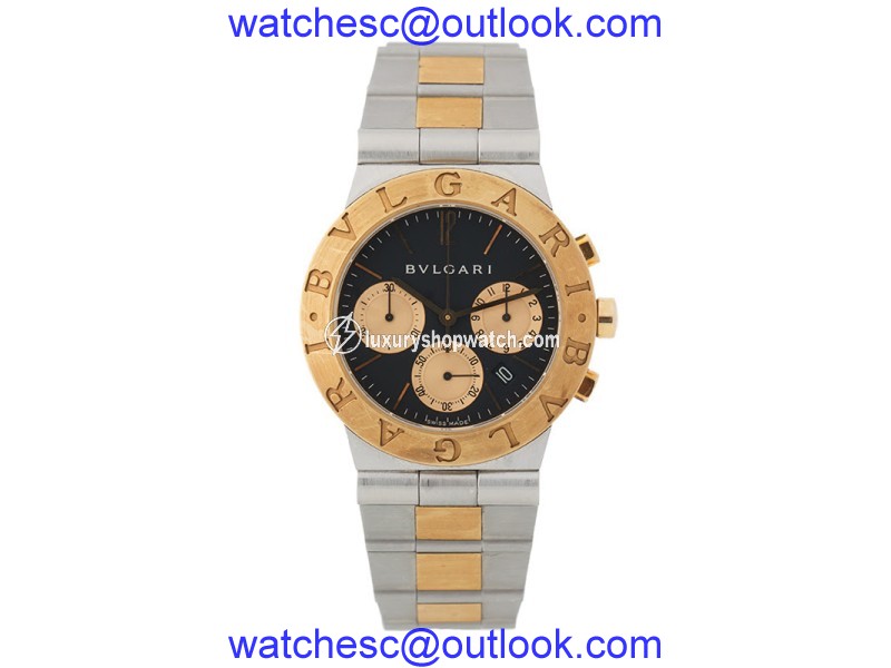 Bulgari Diagono CH35SG Two Tone Chronograph Watch Bulgari