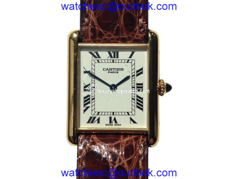Cartier Tank Louis 18K Yellow Gold 23mm Manual Mens Watch Cartier