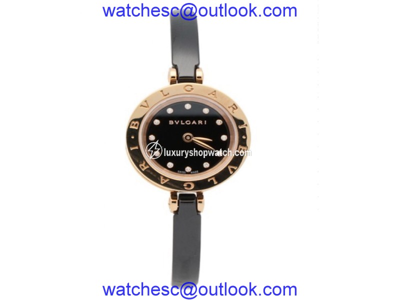Bulgari B.Zero1 Pink Gold Diamonds 23mm Ladies Watch BZ23BSGCC/12.M Bulgari"