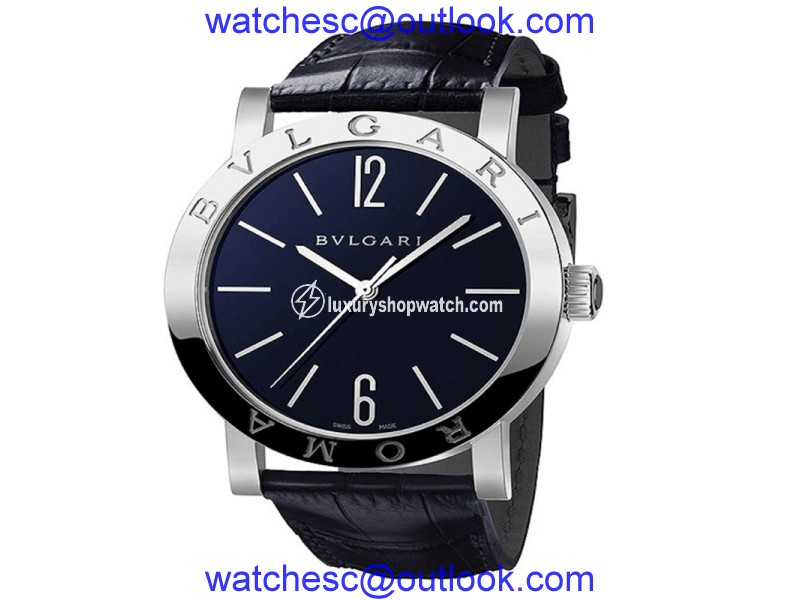 Bulgari Bulgari 18K White Gold Blue 39mm Mens Watch BBW39C3GL/ROMA Bulgari"
